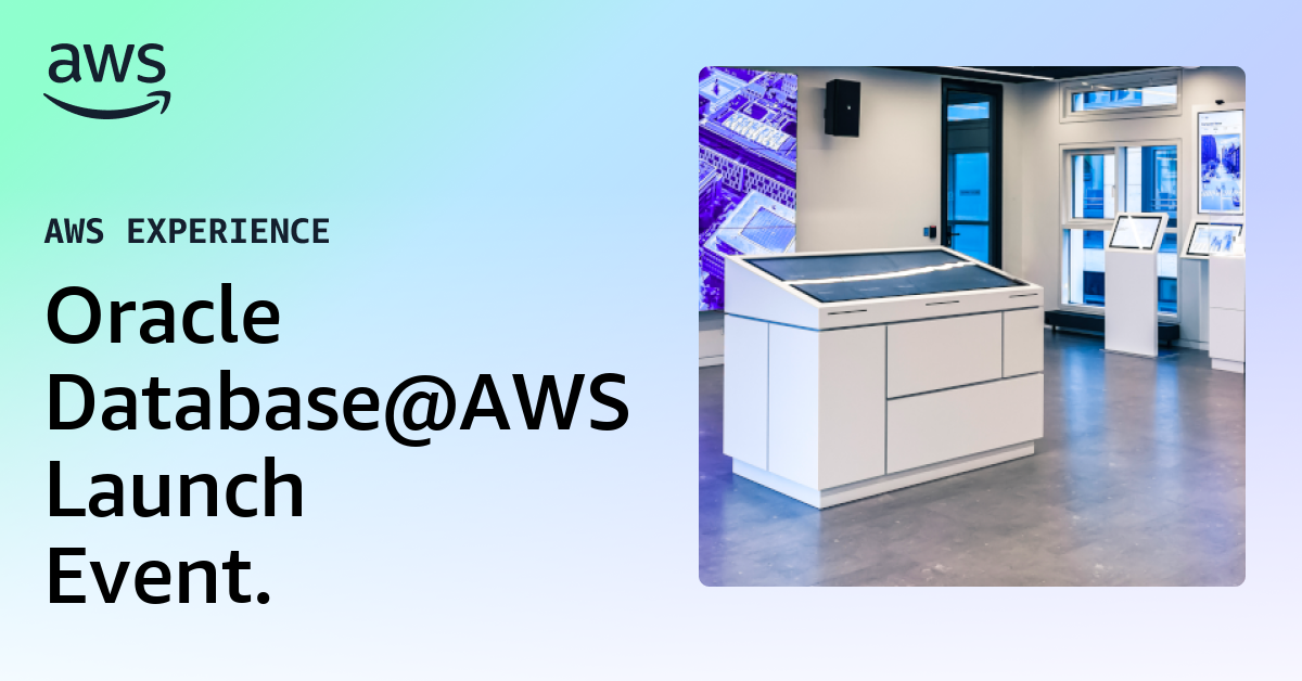 Oracle Database@AWS Launch Event.