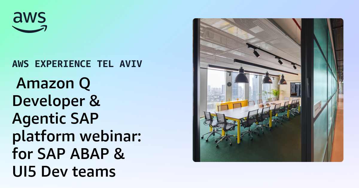Amazon Q Developer & Agentic SAP platform webinar: for SAP ABAP & UI5 ...