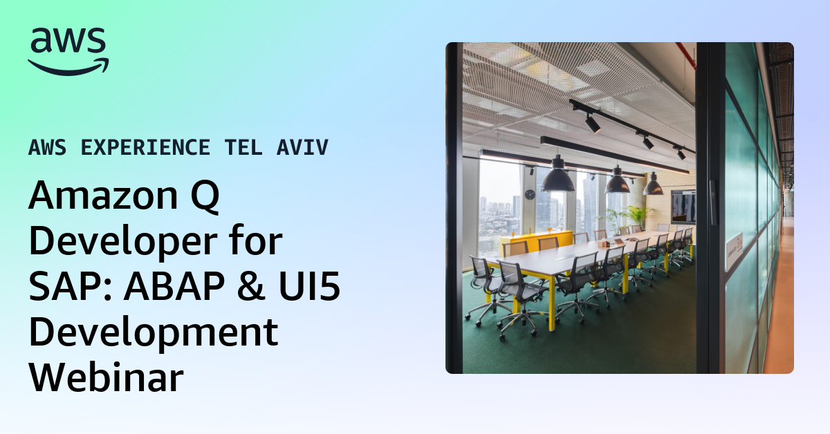 Amazon Q Developer for SAP: ABAP & UI5 Development Webinar